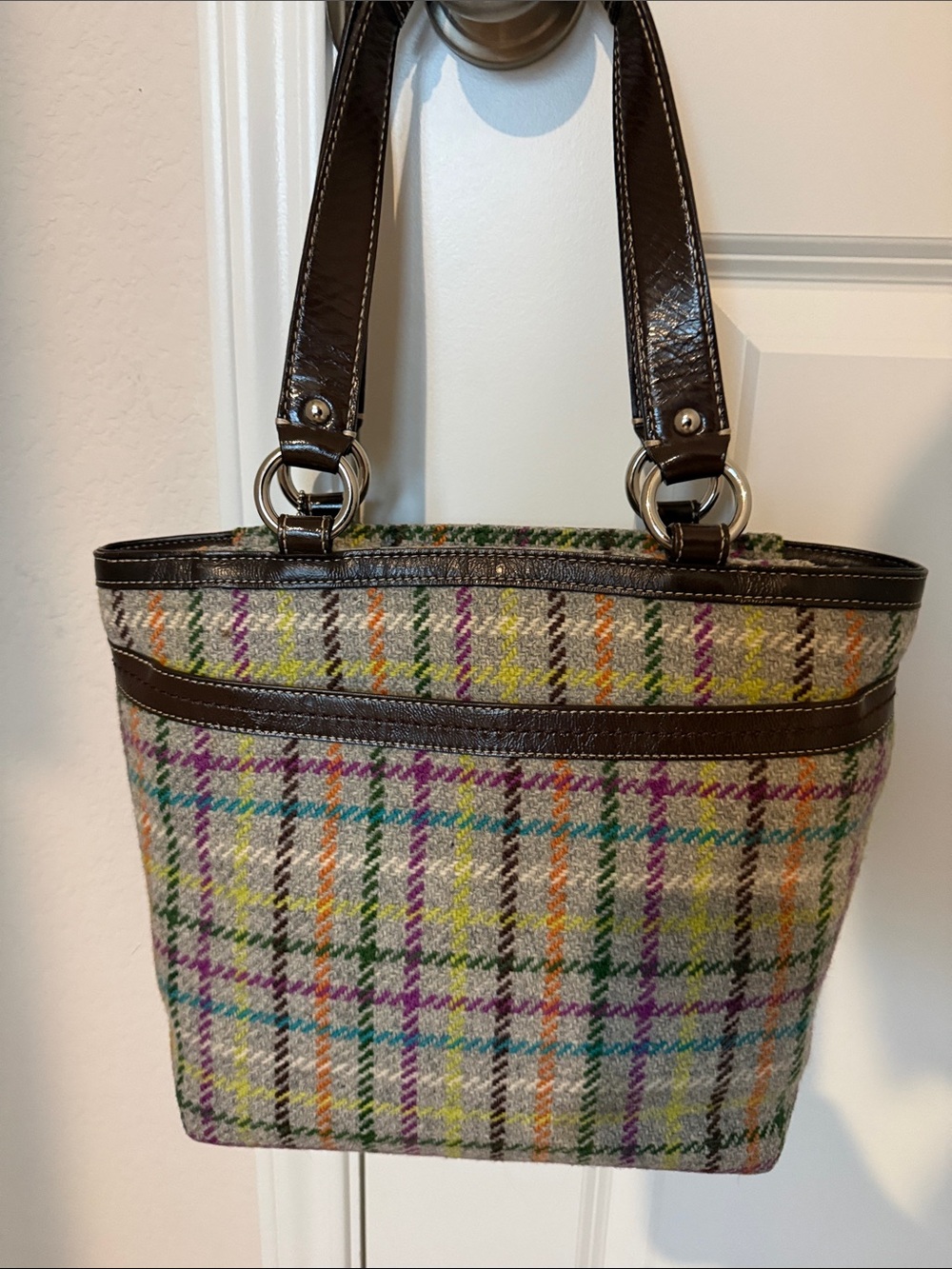 EUC Coach Penelope Tattersall Tote - Picture 2 of 5